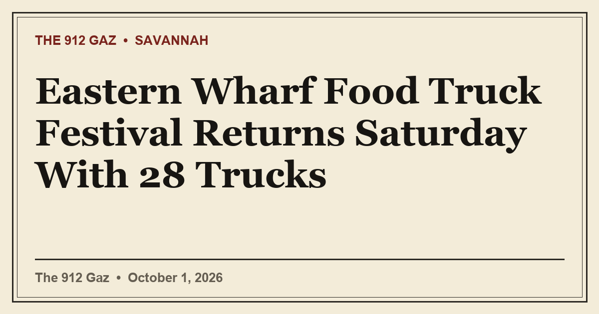 Eastern Wharf Food Truck Festival Returns Saturday With 28 Trucks
