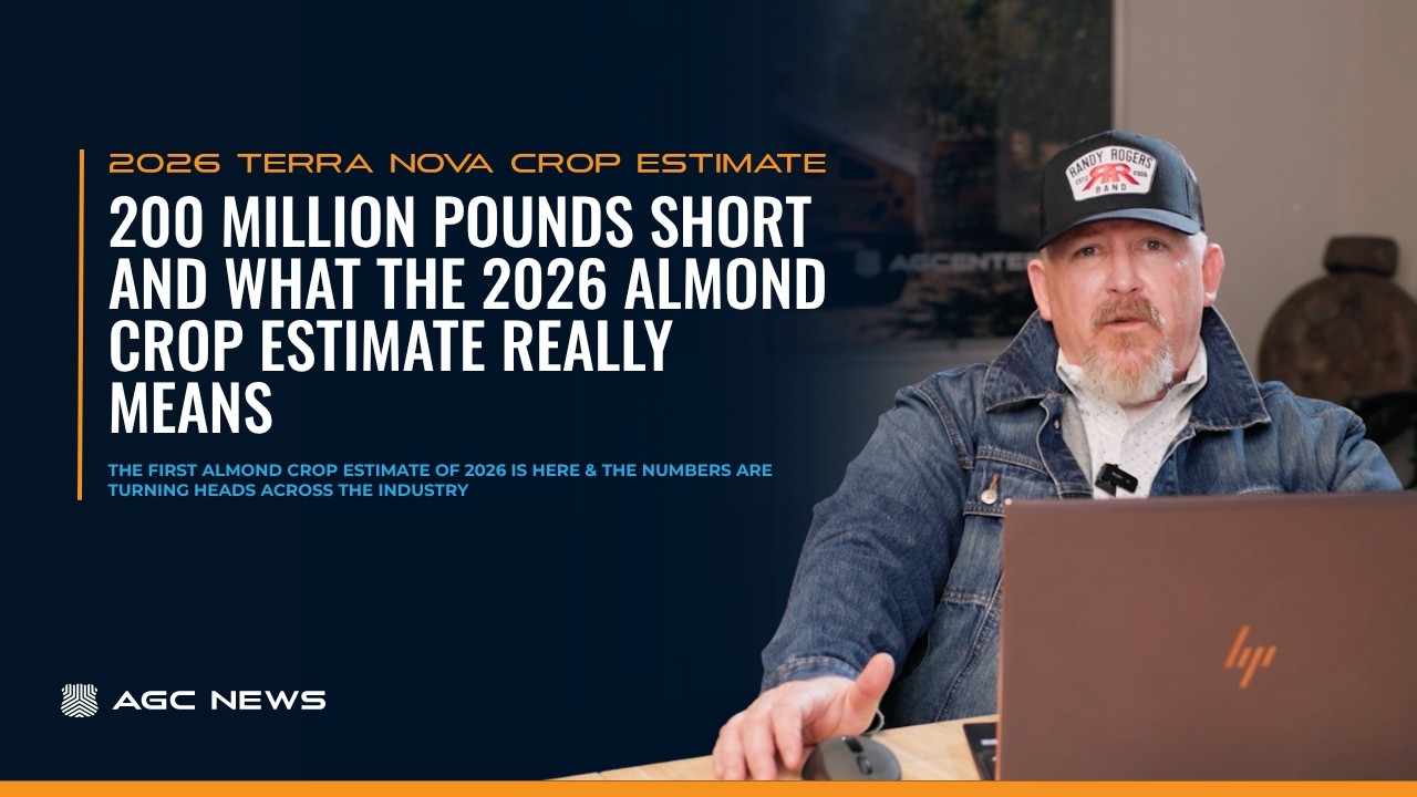 Still frame from &ldquo;🚨 2026 Almond Crop Estimate Is In And It's 200 Million Pounds Short of Expectations&rdquo;