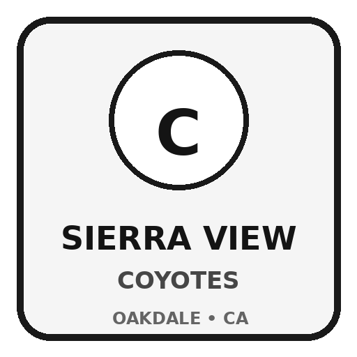 Sierra View Elementary Coyotes identity tile