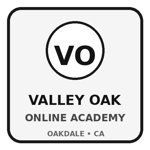 Valley Oak Online Learning Academy identity tile