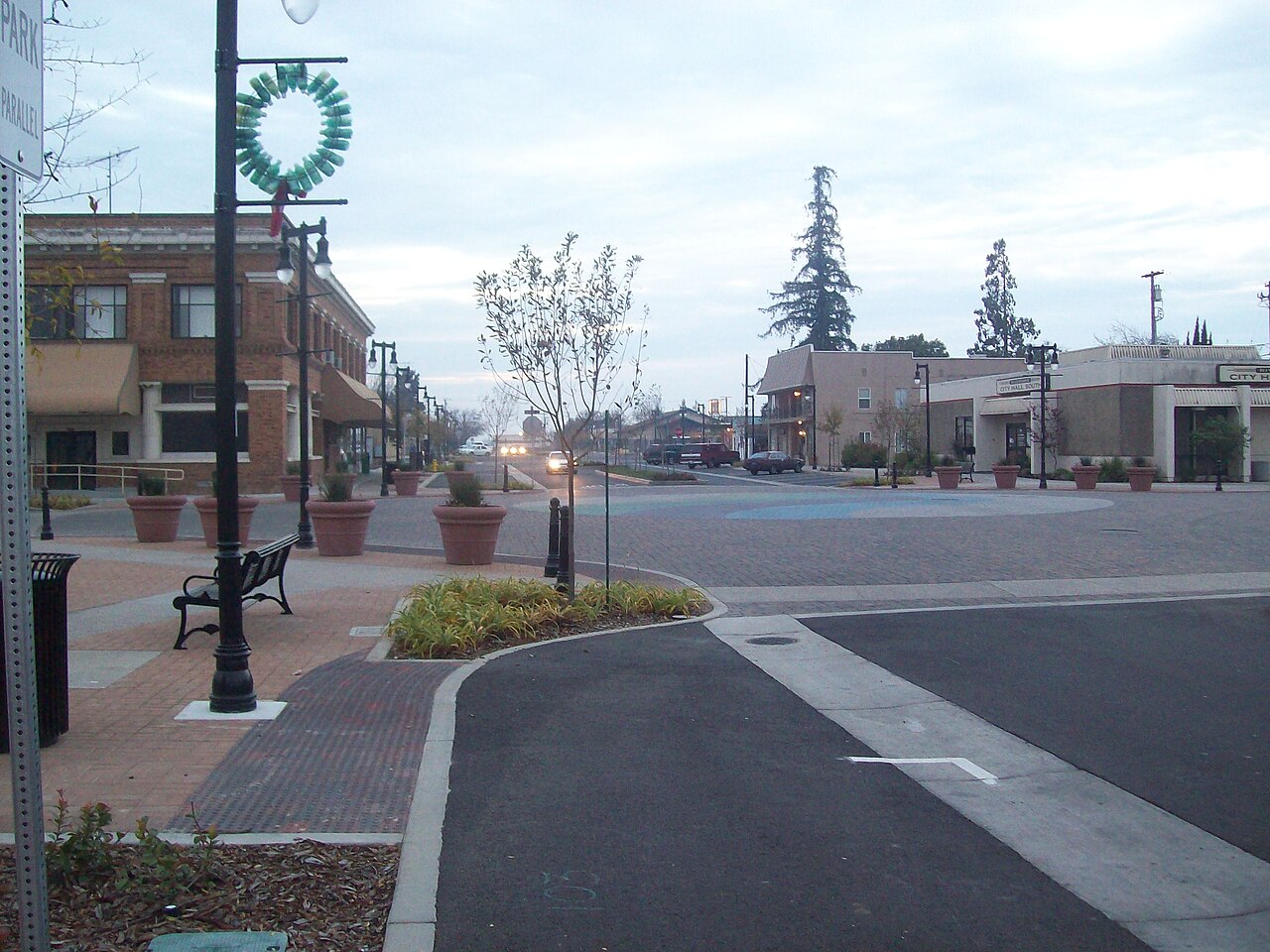 Downtown Riverbank, Santa Fe Street — cover of WELCOME Riverbank, the Riverbank California city magazine