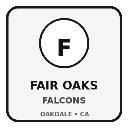 Fair Oaks Elementary Falcons identity tile